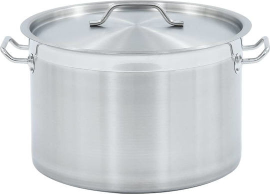 vidaXL Deep Stainless Steel Pot 32lt / 40cm vidaXL Deep Stainless Steel Pot 32lt / 40cm