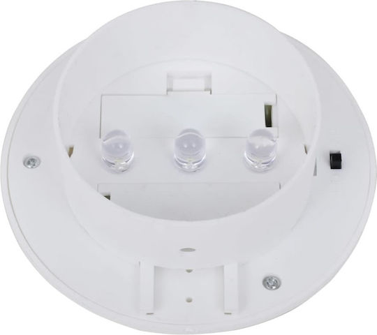 vidaXL Set of 12 Wall Solar Lights 0.6W Cold White with Photocell 12cmx6.35cmcm
