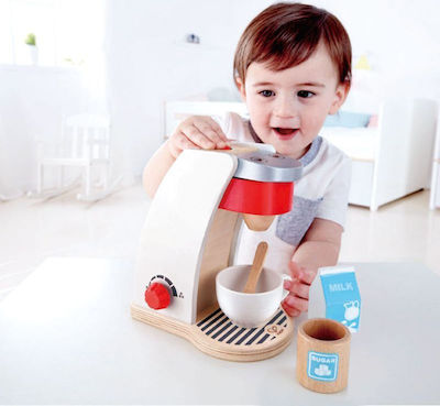 Hape Kids Household Appliance My Coffee made of Wood for 2+ Years Old 6pcs