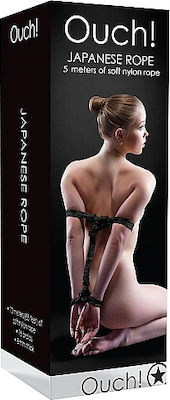 Shots Ouch Japanese Rope in Schwarz Farbe OU042BLK