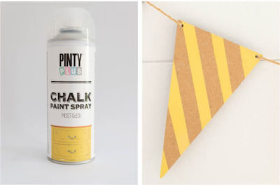 Pinty Plus Chalk Finish Paint Spray Chalk Yellow Mustard 400ml