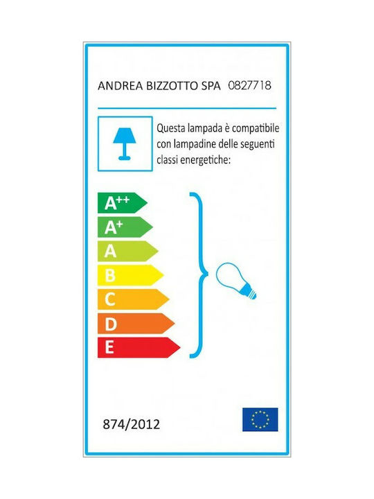 Bizzotto Kinder Nachttischlampe Astrea Rosa 13x7x27.5εκ.