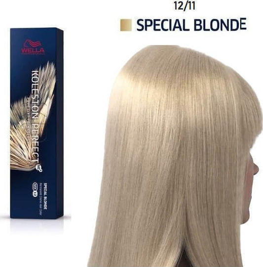 Wella Koleston Perfect Me+ Special Blonde Βαφή Μαλλιών 12/11 Πολύ Ανοιχτό Φωτεινό Ξανθό Σαντρέ Έντονο 60ml