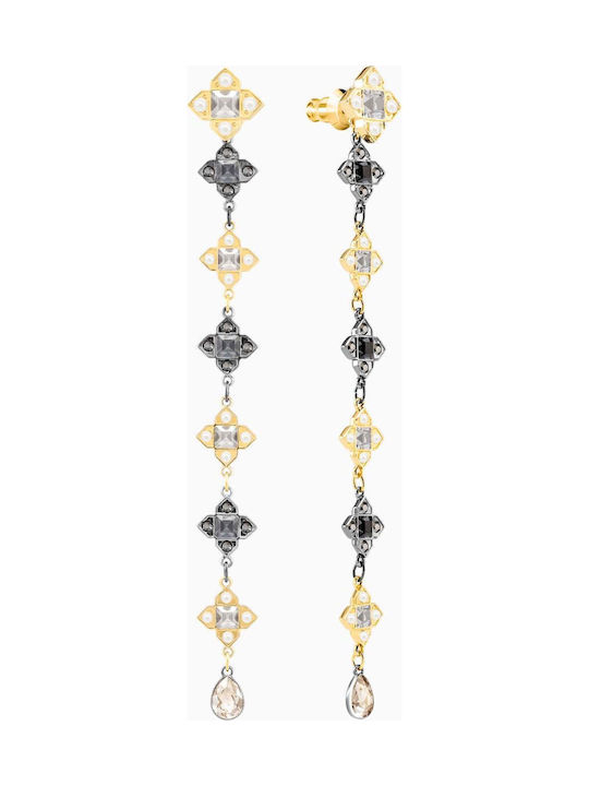 Swarovski Millennium Earrings Pendants Gold Plated with Stones