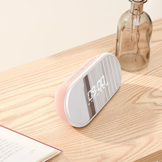 Baseus Encok E09 Tabletop Digital Clock Pink with Alarm NGE09-04