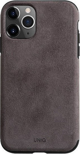 Uniq Sueve Back Cover Fabric Gray (iPhone 11 Pro Max)