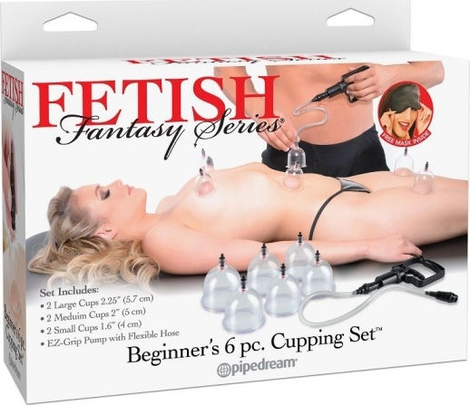 Pipedream Beginner's 6pc. Cupping Set Sauger Brustwarzen Transparent 6Stück