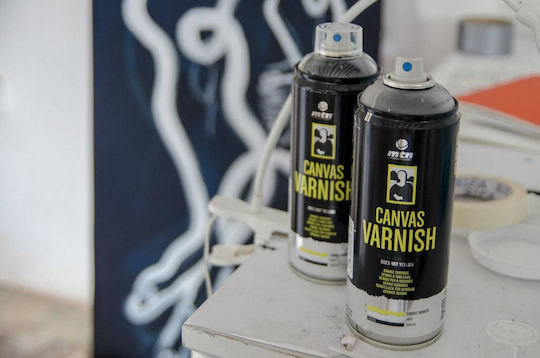 Montana Colors Spray Polnisch Canvas Varnish mit Matt Effekt Transparent 400ml