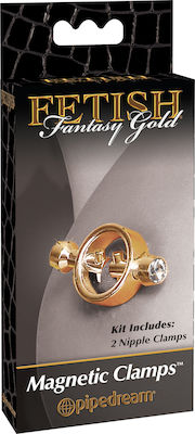 Pipedream Fetish Fantasy Gold Magnetic Clamps PD3988-27