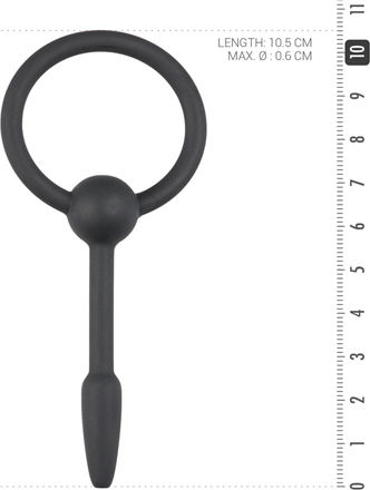 Sinner Gear Small Silicone Penis Plug Spreizer in Schwarz Farbe