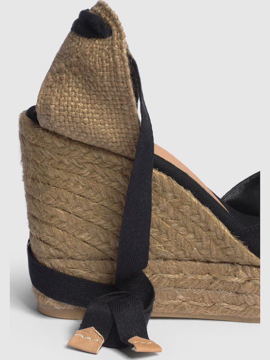 Chiara Women's Platform Espadrilles Black