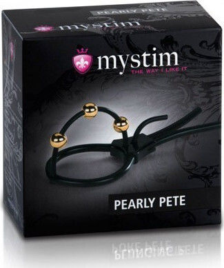 Mystim Pearly Pete για Ηλεκτροδιέγερση σε Μαύρο Χρώμα