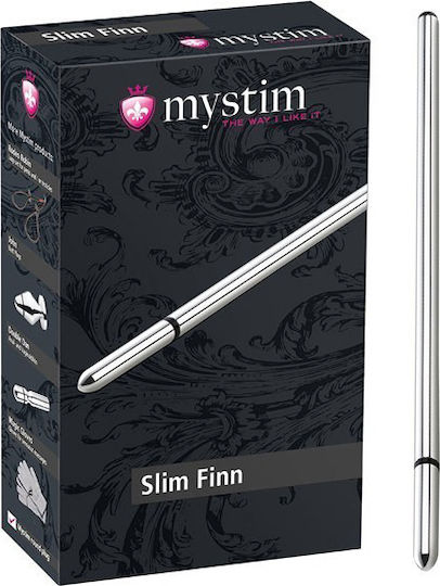 Mystim Slim Finn Expander in Silver Color