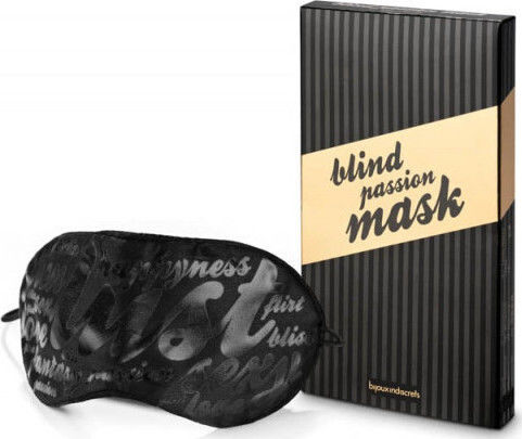 Bijoux Indiscrets Blind Passion Mask BDSM Μάσκα σε Μαύρο Χρώμα