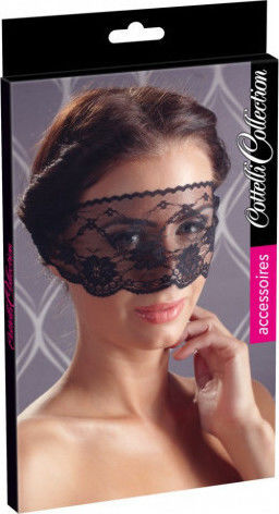 Cottelli Collection Lace Face Mask BDSM Μάσκα σε Μαύρο Χρώμα