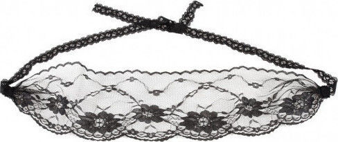 Cottelli Collection Lace Face Mask BDSM Μάσκα σε Μαύρο Χρώμα