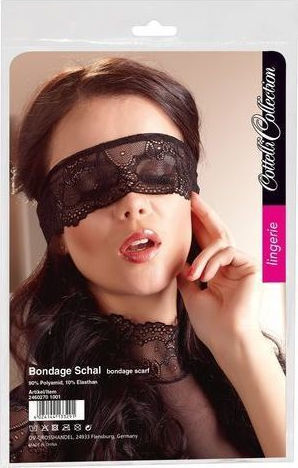 Cottelli Collection Bondage Sylvi BDSM Μάσκα σε Μαύρο Χρώμα