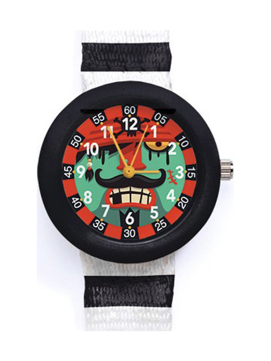 Djeco Kids Analog Watch with Fabric Strap Multicolour