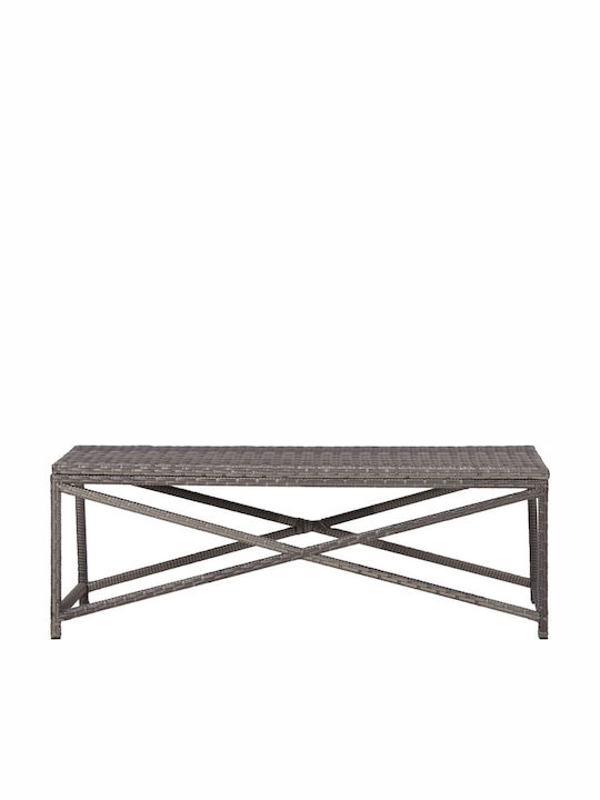 Παγκάκι Εξωτερικού Χώρου Rattan 120x40x43cm
