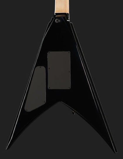 Jackson Pro Series King V KV Gloss Elektrische Gitarre Fliegendes V mit HH Tonabnehmerkonfiguration Schwarz