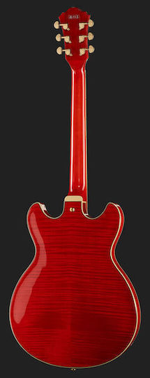 Ibanez AS93FM Electric Guitar ES with HH Pickup Configuration Transparent Cherry Red