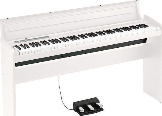 Korg Ηλεκτρικό Όρθιο Πιάνο LP-180 με 88 Βαρυκεντρισμένα Πλήκτρα Ενσωματωμένα Ηχεία και Σύνδεση με Ακουστικά White