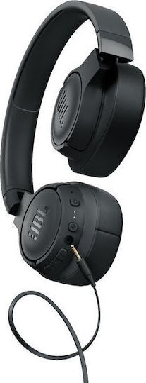 JBL Tune 750BTNC Ασύρματα / Ενσύρματα Over Ear Ακουστικά με 15 ώρες Λειτουργίας Μαύρα