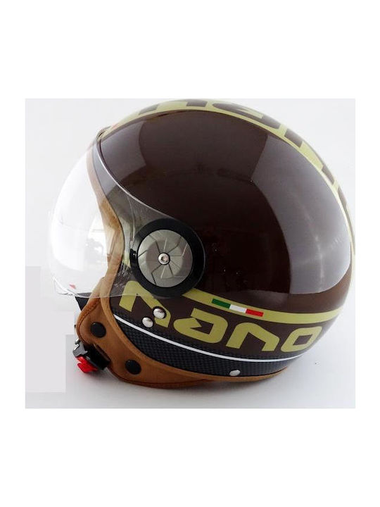 Beon B-110 Nano+ Brown Motorcycle Helmet Jet 1000gr
