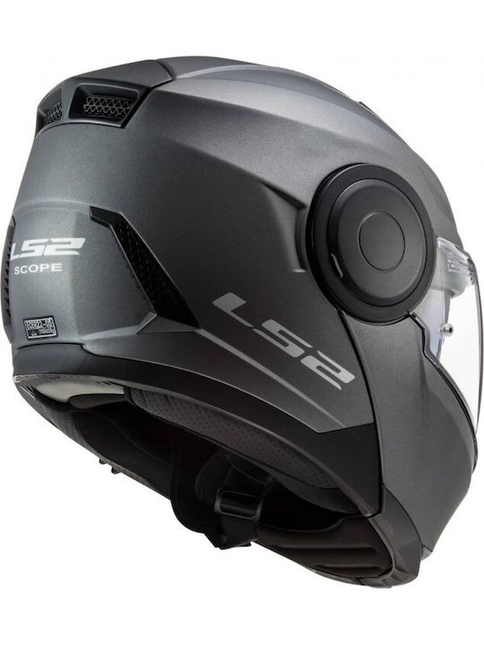 LS2 Scope FF902 Matt Titanium Κράνος Μηχανής Flip-Up ECE 22.05 1650gr με Sunvisor