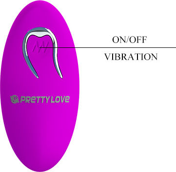 Pretty Love Joanne Vibrator Ei mit Fernbedienung 7.6cm Lila