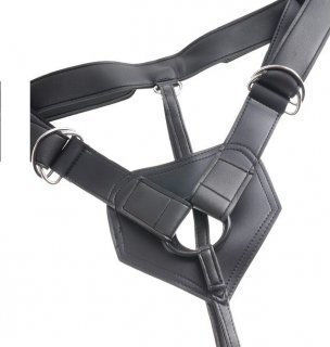 Pipedream King Cock Strap-on Harness Black 23cm