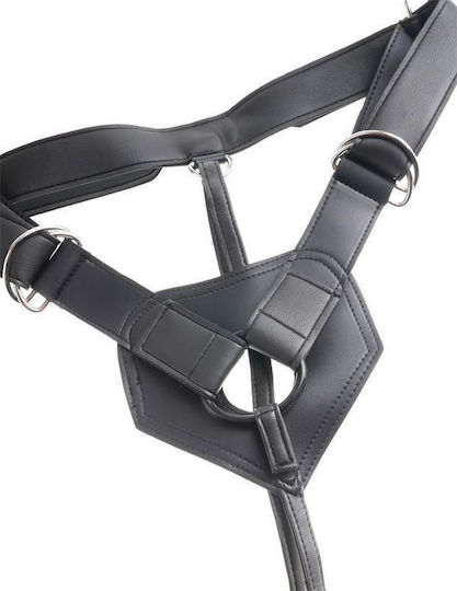 Pipedream King Cock Strap-on Harness Harness με Dildo 23cm σε Μαύρο Χρώμα