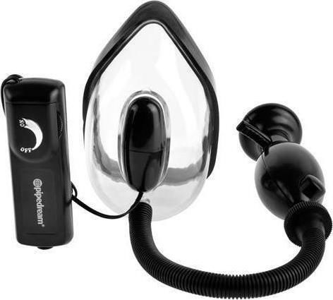Pipedream Extreme Vibrating Pussy Pump Αναρροφητής Αιδοίου με Δόνηση Διάφανος