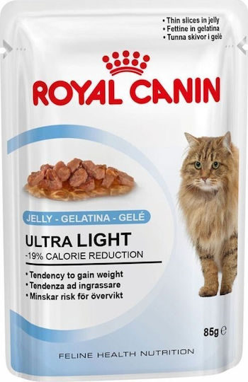 Royal Canin Ultra Light Мокра Храна за Възрастни Котки в Чантичка Диетична 12x85гр