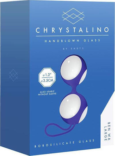 Shots Chrystalino Ben Wa Balls Large Vaginalbälle Weiß