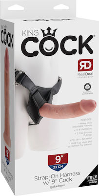 Pipedream King Cock Strap-on Harness Flesh 23cm