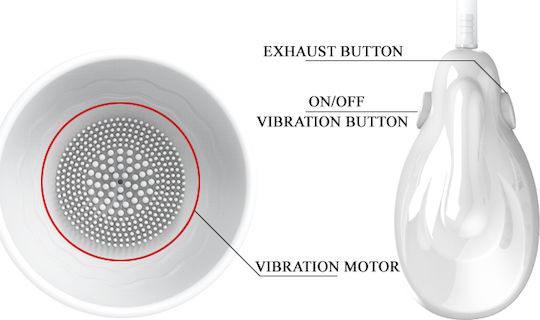 Pretty Love Breast Vibrating Massager Αναρροφητής Θηλών με Δόνηση Clear