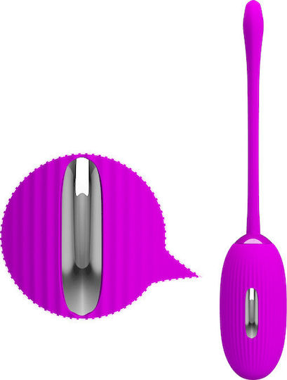 Pretty Love Shock Fun Vibrator Egg with Remote Control 19cm Purple