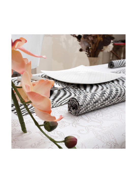 Teoran Placemat Plastic Gray 45x30cm 4pcs