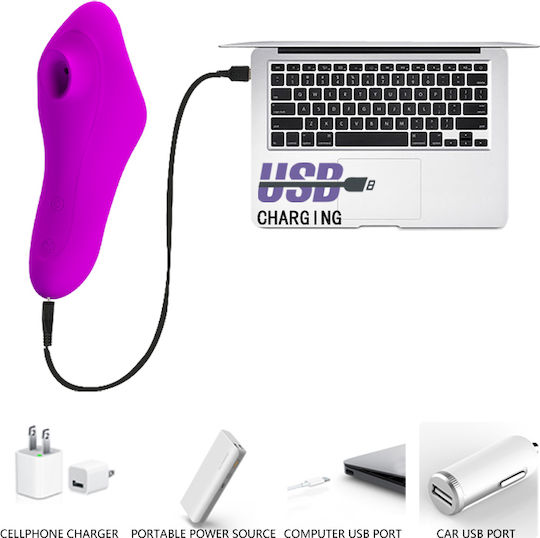 Pretty Love Magic Fish Αναρροφητής Vagin Purple 1buc