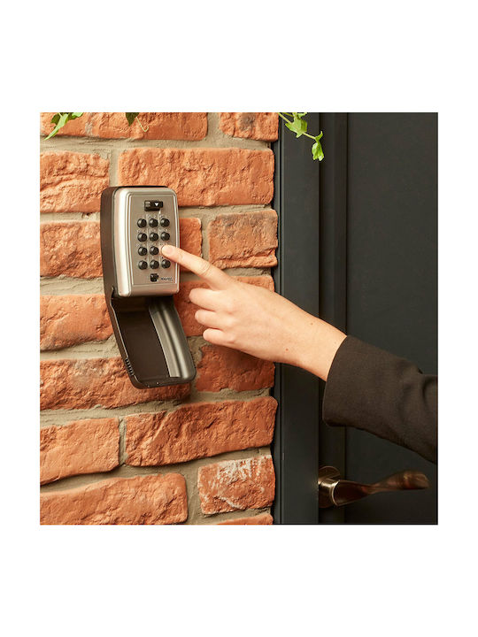 Master Lock Стенен Монтаж Ключодържател с Комбинация Металик с Клавиатура 8.5x6.1x5.2см