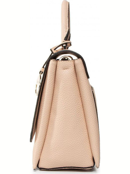 Calvin Klein Sided Top Handle Women's Bag Tote Hand Pink