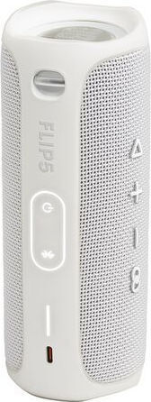JBL Flip 5 Waterproof Bluetooth Speaker 20W with Battery Life up to 12 hours White