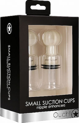 Shots Ouch Suction Cup Small Transperant Clear 2pcs