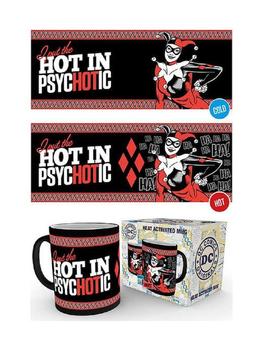 GB eye Harley Quinn Heat Change Ceramic Mug Black 350ml