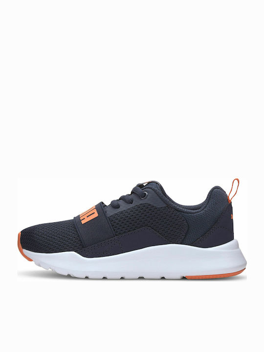 Puma Athleisure SS19 Wired JR Kids Running Shoes Navy Blue