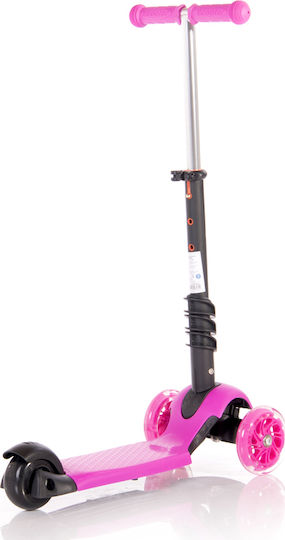 Lorelli Kids Scooter Foldable Smart Plus 3-Wheel with Seat for 3+ Years Pink