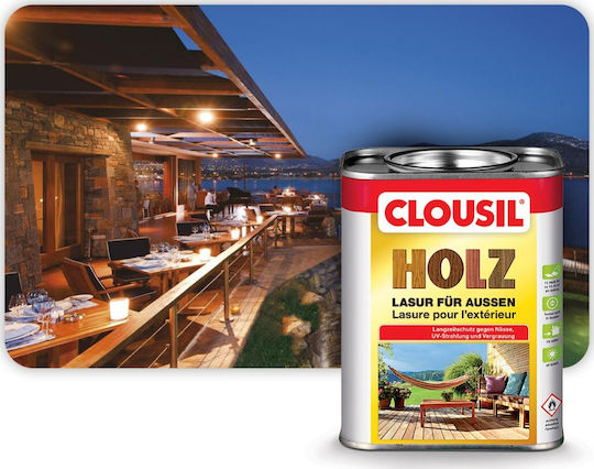 Clou Clousil Holz Lac de impregnare Baza solventă 04 Nuci Matt 2.5lt