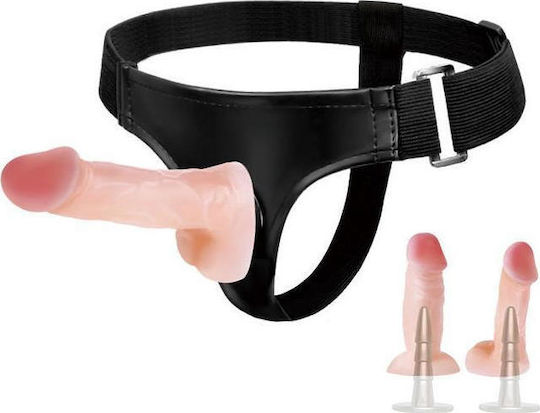 Baile Jessica Strap-On Harness with Dildo 10.5cm in skin color 2pcs