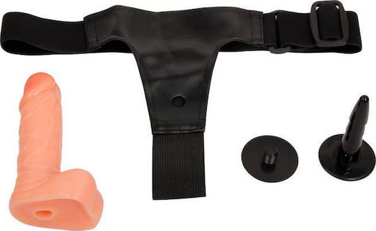 Baile Ultra Cyberskin Penis Harness με Dildo 15cm στο χρώμα του δέρματος